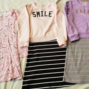 Girls long sleeve and sweater dresses